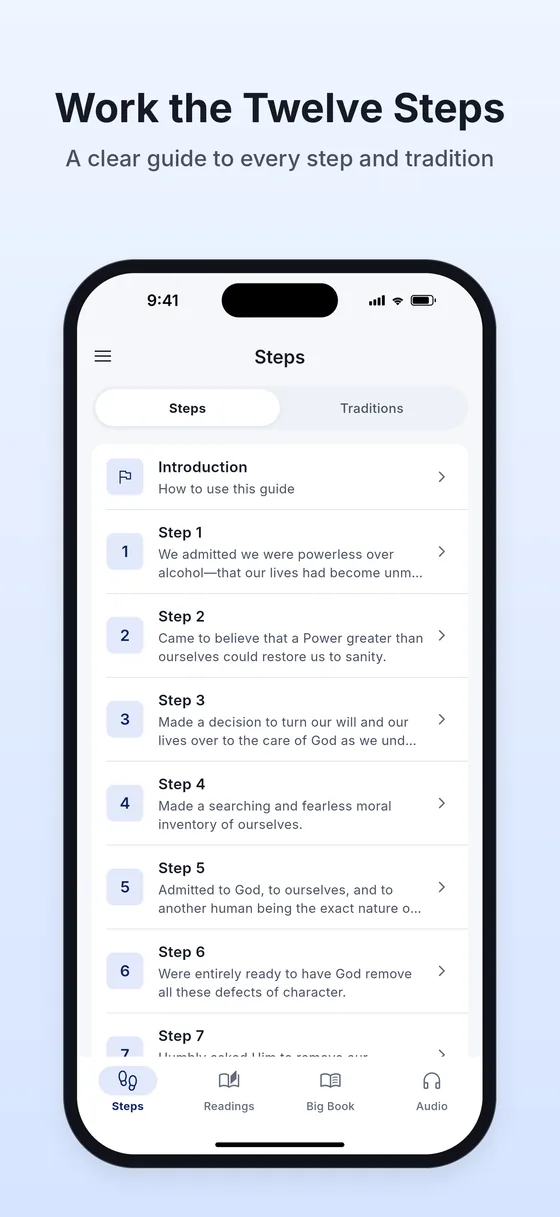 Work the Twelve Steps: a clear guide to every step and tradition
